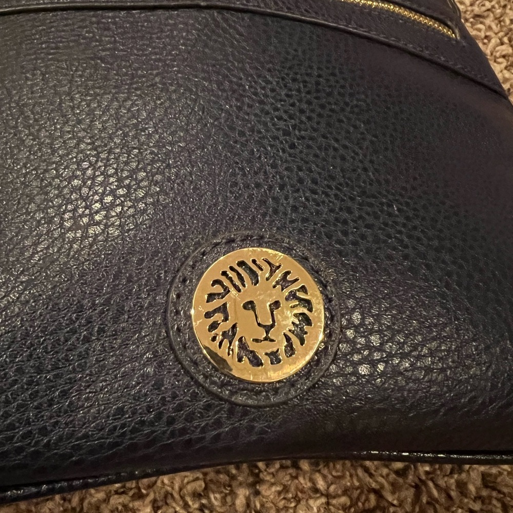 Anne Klein Navy Blue Crossbody with adjustable strap, gold tone hardware, NWOT - Picture 3 of 13